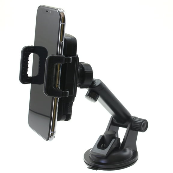 Dash Car Mount for iPhone 16/Pro/Max/Plus - Windshield Holder Telescopic Cradle Swivel for iPhone 16/Pro/Max/Plus