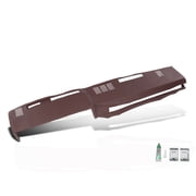 TPE Neutral Dashboard Dash Cover Red Compatible with 1981-1987 Chevy GMC Full Size Pickup/1981-1991 Chevy GMC SUV