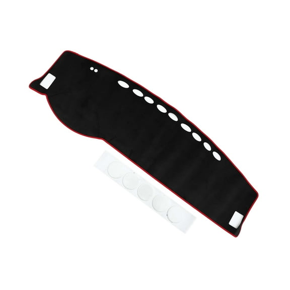 Dash Cover - Car Center Console - for Toyota Highlander 2001-2007 Flannel Black Red - 1Pc