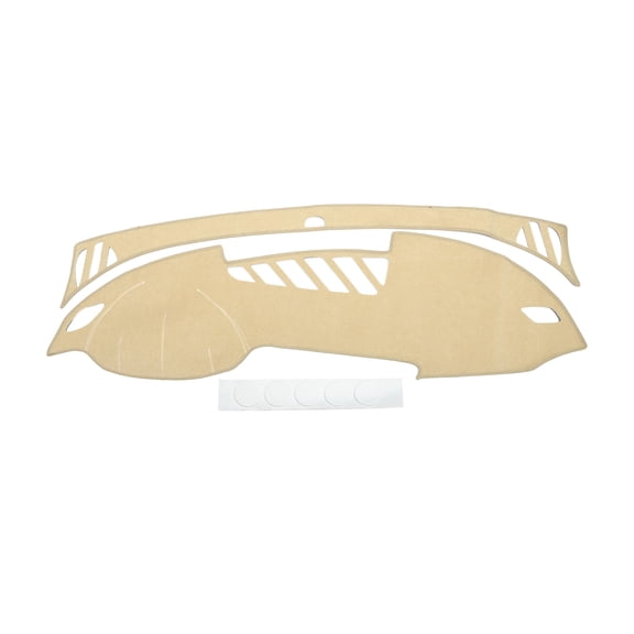 Dash Cover Compatible for AUDI A6 2012-2017, Non-Slip Polyester Silicone Beige Center Console Dashboard Cover Mat Pad Carpet