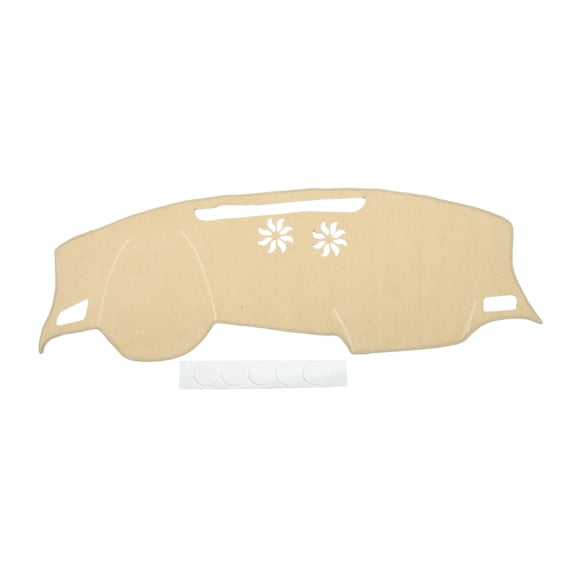 Dash Cover Compatible for AUDI Q3 2019-2022, Non-Slip Polyester Silicone Beige Center Console Dashboard Cover Mat Pad Carpet