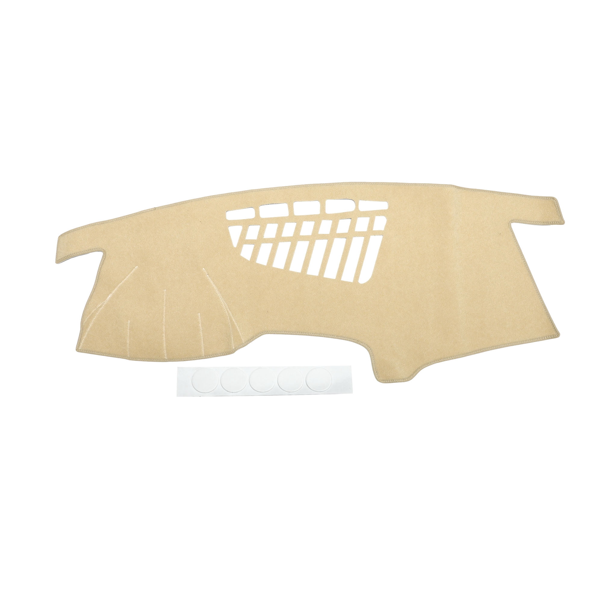 Dash Cover Compatible for AUDI Q5 2009-2017, Non-Slip Polyester Silicone Beige Center Console Dashboard Cover Mat Pad Carpet