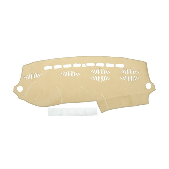 Dash Cover Compatible for AUDI Q7 2007-2015, Non-Slip Polyester Silicone Beige Center Console Dashboard Cover Mat Pad Carpet