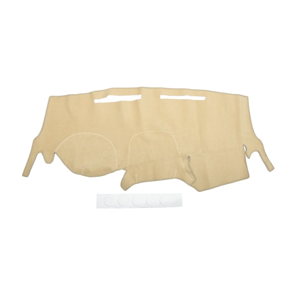 Dash Cover Compatible for Dodge Grand caravan 2011-2020, Non-Slip Polyester Silicone Beige Center Console Dashboard Cover Mat Pad Carpet