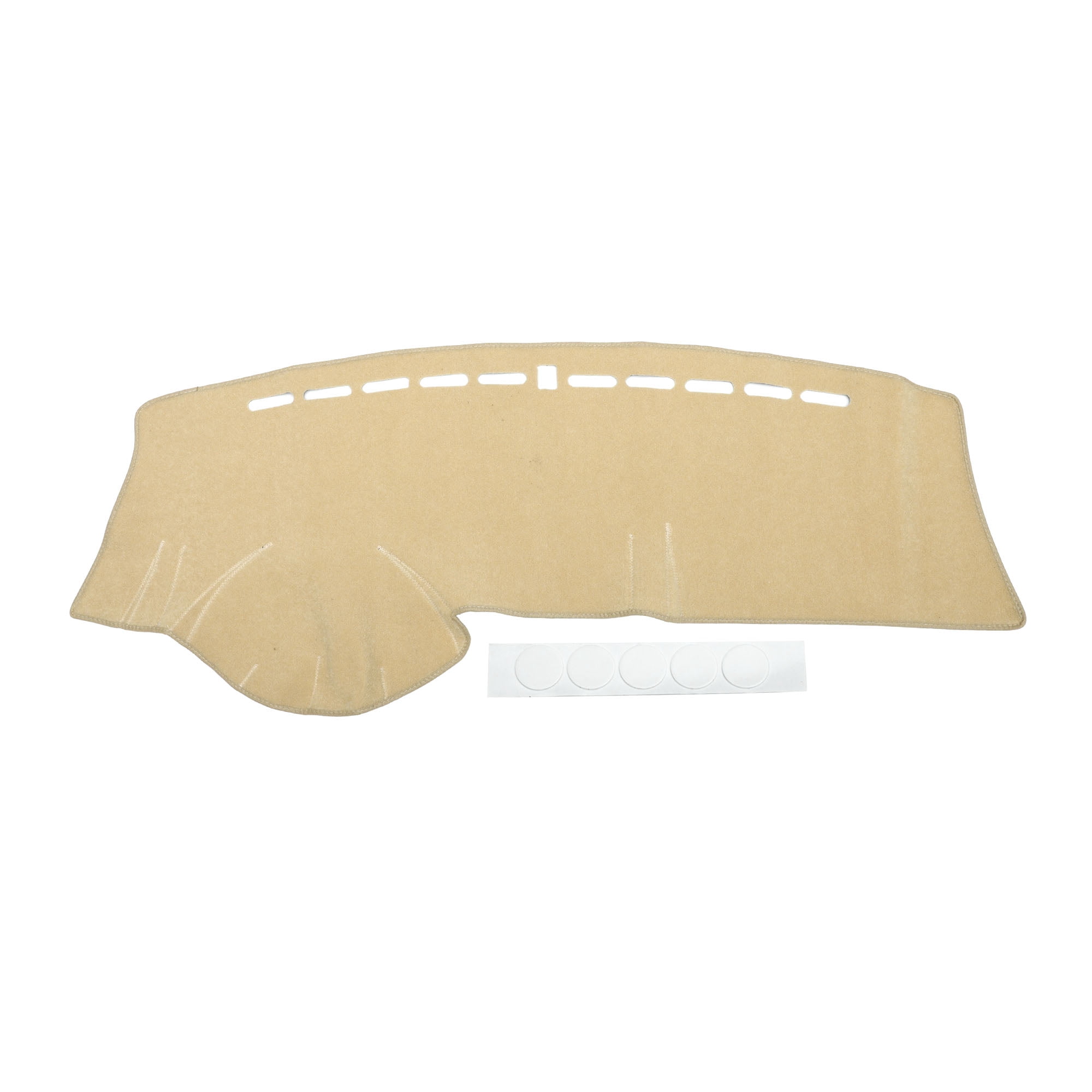 Dash Cover Compatible for HONDA Fit 2007-2008, Non-Slip Polyester Silicone Beige Center Console Dashboard Cover Mat Pad Carpet