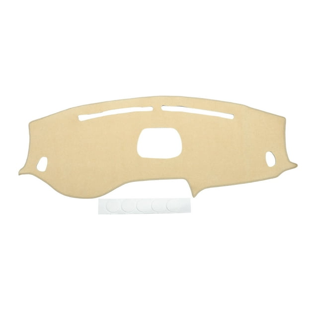 Dash Cover Compatible for Hyundai Tucson 2019-2021 with HUD, Non-Slip Polyester Silicone Beige Center Console Dashboard Cover Mat Pad Carpet