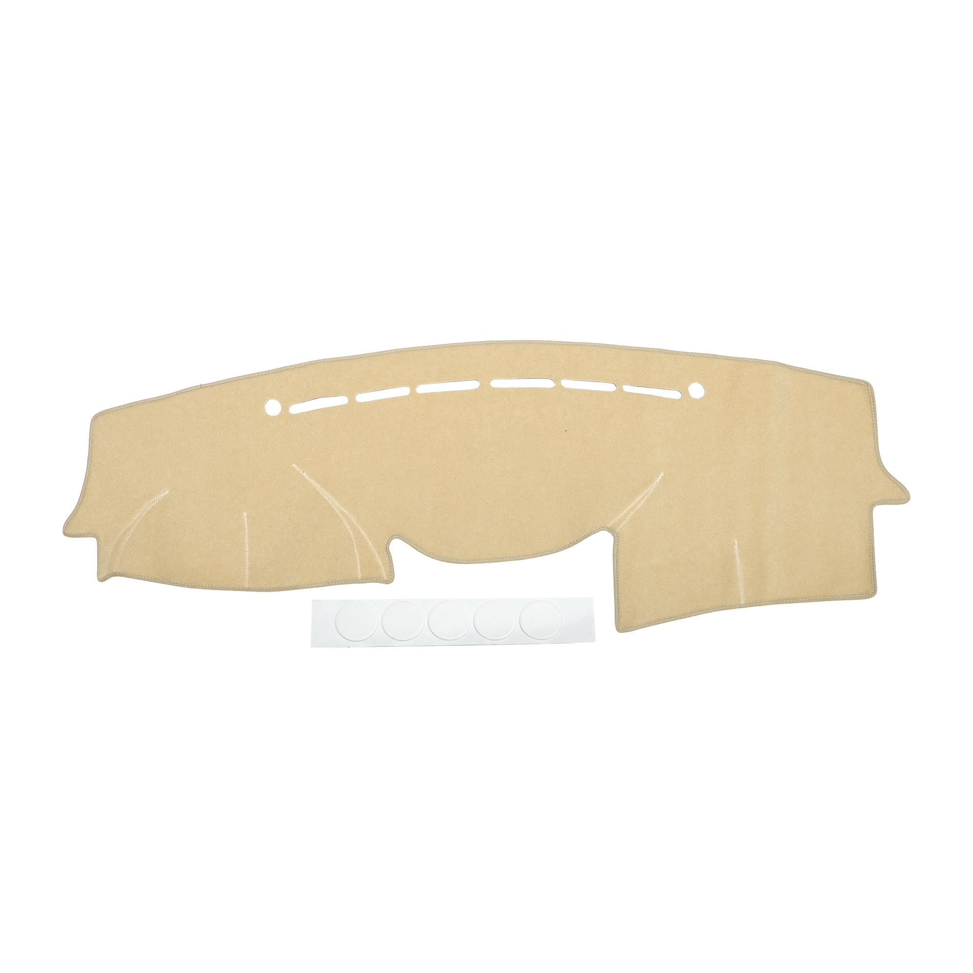 Dash Cover Compatible for Hyundai VeraCruz 2007-2012, Non-Slip Polyester Silicone Beige Front Dashboard Cover Mat Pad Carpet