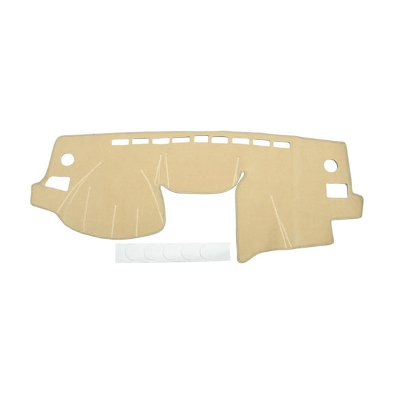 Dash Cover Compatible for Subaru Forester 2014-2018, Non-Slip Polyester Silicone Beige Center Console Dashboard Cover Mat Pad Carpet