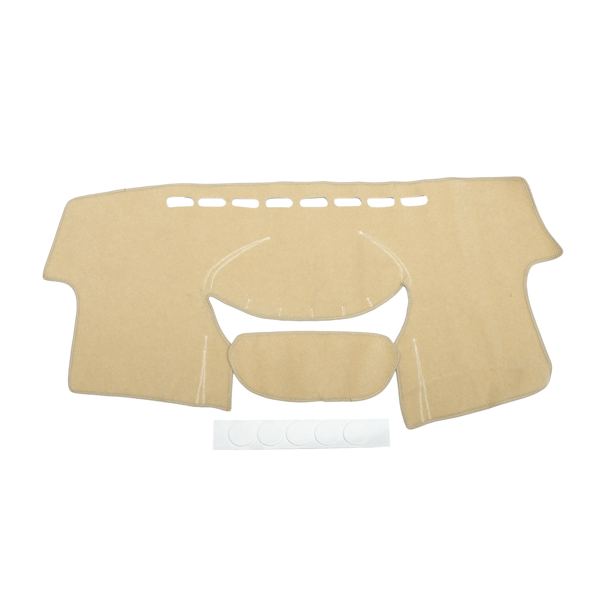 Dash Cover Compatible for TOYOTA YARIS 2004-2011, Non-Slip Polyester Silicone Beige Center Console Dashboard Cover Mat Pad Carpet
