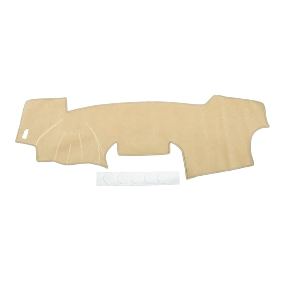 Dash Cover Compatible for Toyota RAV4 2001-2012, Non-Slip Polyester Silicone Beige Center Console Dashboard Cover Mat Pad Carpet