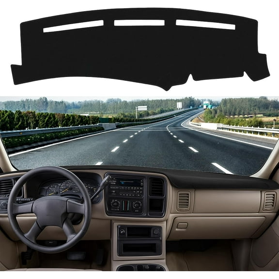 Dash Cover Mat for 19992006 Chevy Silverado, GMC Sierra, Tahoe, Suburban & Yukon  Custom Fit Dashboard Cover Pad with UV Heat Protection, Anti-Glare Surface & Non-Slip Silicone Backing