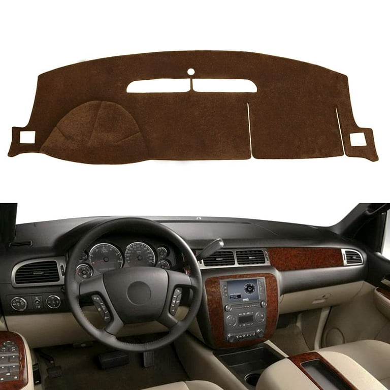 HanLanKa Dashboard Cover for GMC Sierra and Chevrolet Silverado- Fits  2007-2013 Models with Two Glove Boxes. Custom Fit Dash Mat, Won't Break Dash  Sensors(Premium Carpet, Black) - Yahoo Shopping