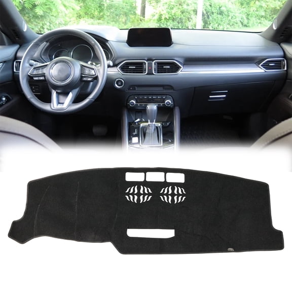 Dash Cover Mat ForMazda CX-5 2017-2025 Dashmat Pad Dashboard Cover Black 2020