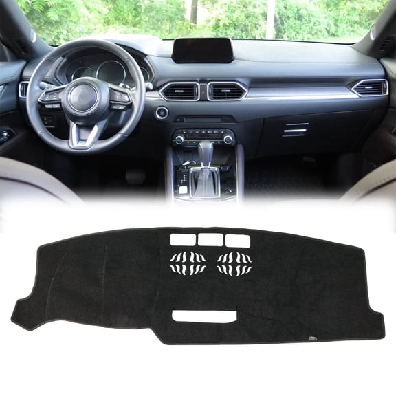 XUKEY Dashboard Cover for Mazda CX-5 2017-2025 Dash mat Pad Black