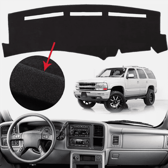 Dash Cover Mat for Chevy Silverado 1500/2500 & Tahoe (2001-2006) | Non-Slip Dashboard Pad | UV Protection & Custom Fit.