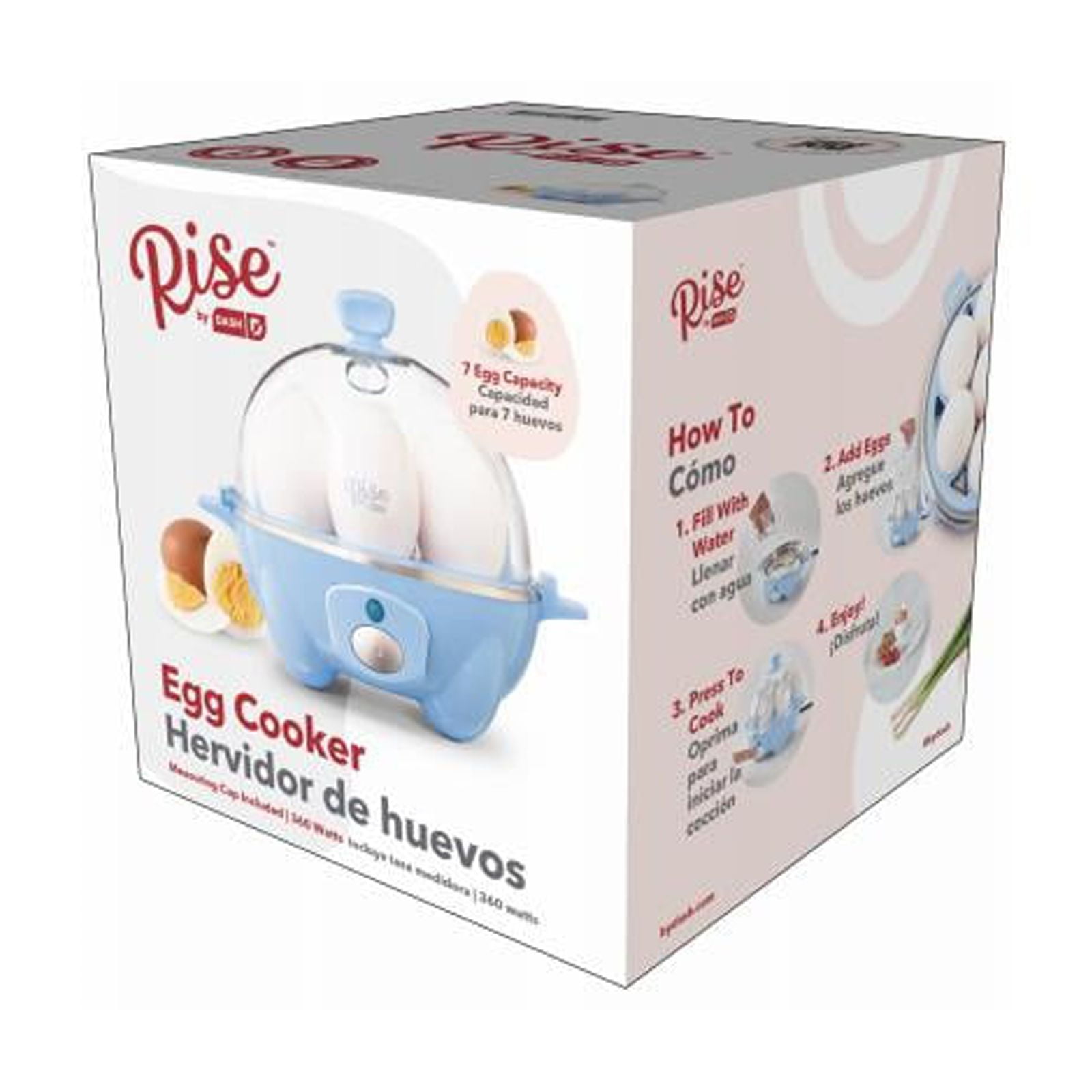 Dash DEC005AQ Egg Cooker, Blue, 6-Egg Capacity - Quantity 1