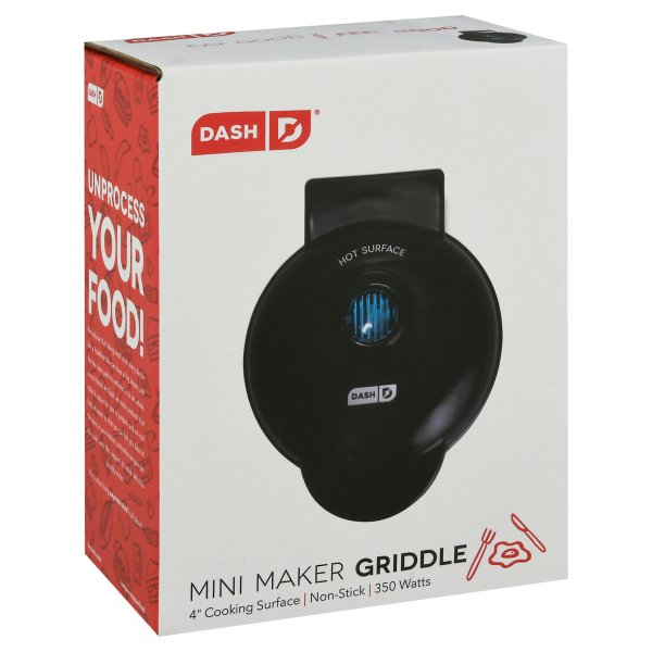 Dash DMS001BK Mini Round, Electric Griddle Machine for Individual