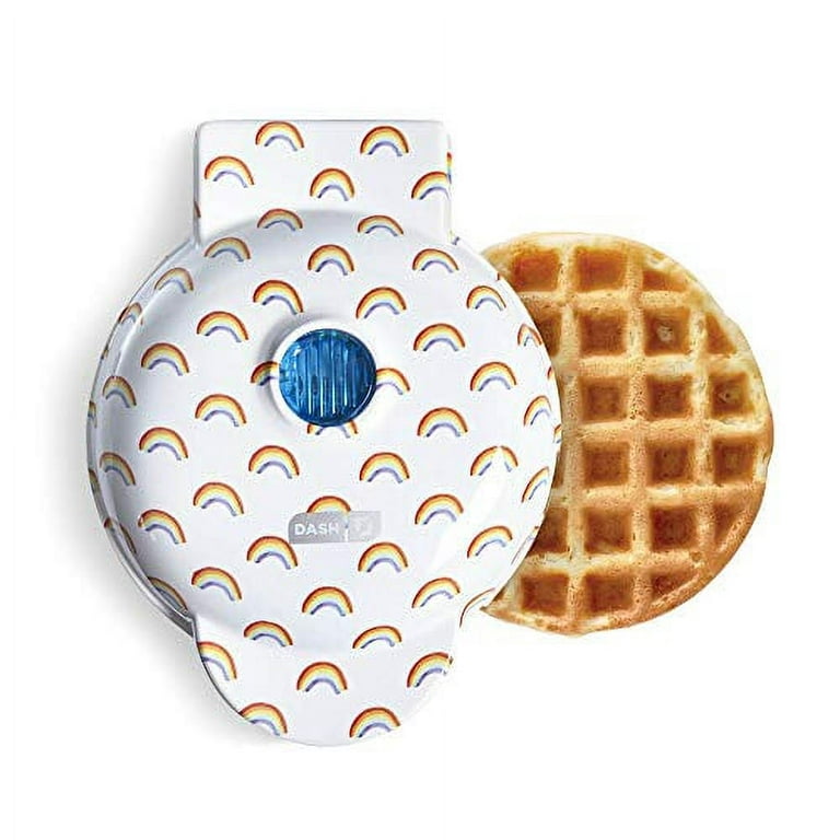 Dash Mini Maker Waffle, Rainbow - White