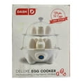 Dash Deluxe Egg Cooker 500 Watts Poach, Soft Boil, Omelette 12 Egg Capacity (White)