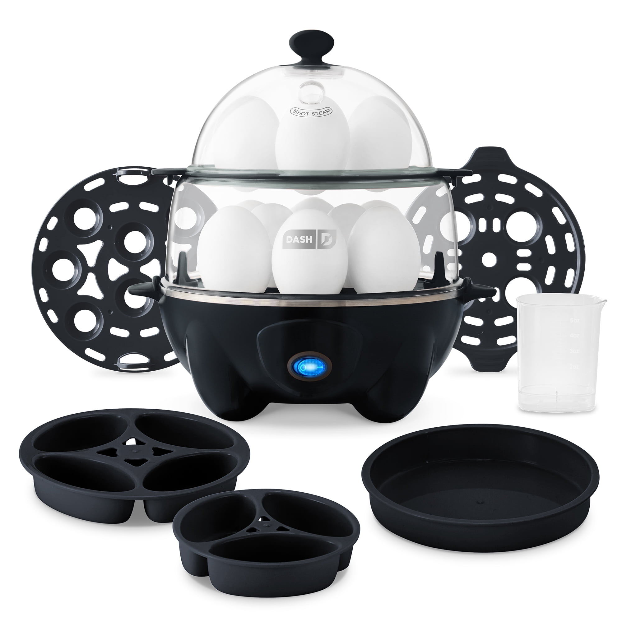 Dash Deluxe Egg Cooker for Hard Boiled, Poached & Scrambled Eggs