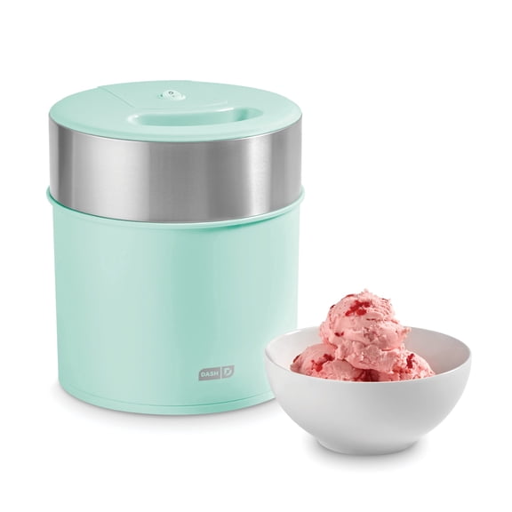 Dash Deluxe Gelato & Ice Cream Maker, 2 Qt, No Ice Needed, Aqua