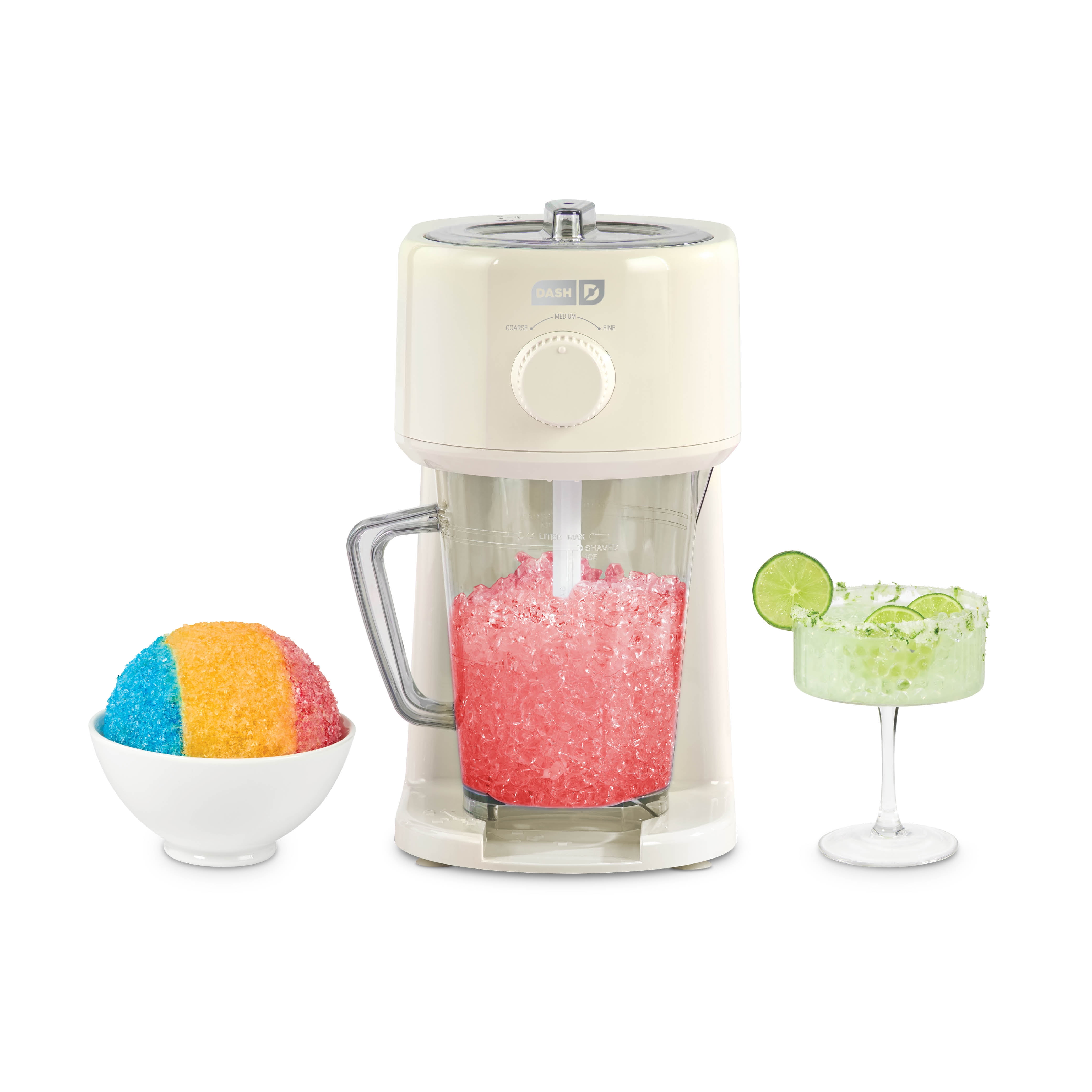 Dash Deluxe Shaved Ice & Slushy Maker with Serving Pitcher, 1L,  for Homemade Shaved Ice, Snow Cones, Slushies, Cocktails & More, Cream