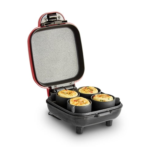 Dash Egg Bite Maker, Makes 4 Egg Bites, Red