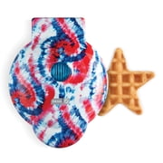 Dash Americana Mini Waffle Maker - 4  Waffle Mold, Nonstick Waffle Iron with Quick Heat-Up, Nonstick Surface - Perfect Mini Waffle Maker for Kids and Families, Just Add Batter, Star-Shaped, Tye Dye