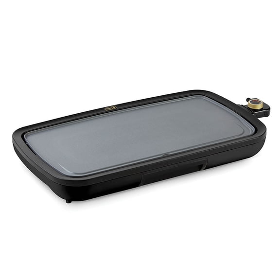 Dash Everyday Ceramic Nonstick Electric Griddle, 20"x10.5" Cooking Surface, Black