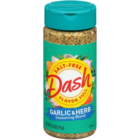 Dash Garlic & Herb Seasoning Blend, Salt-Free, 6.75 oz