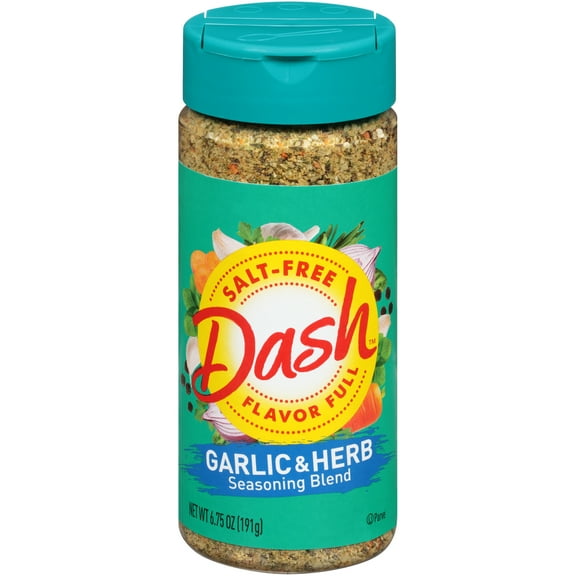 Dash Garlic & Herb Seasoning Blend, Salt Free, Kosher, 6.75 oz