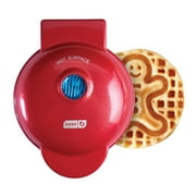 Dash Gingerbread Man 1-Waffle Electric Waffle Maker, Nonstick