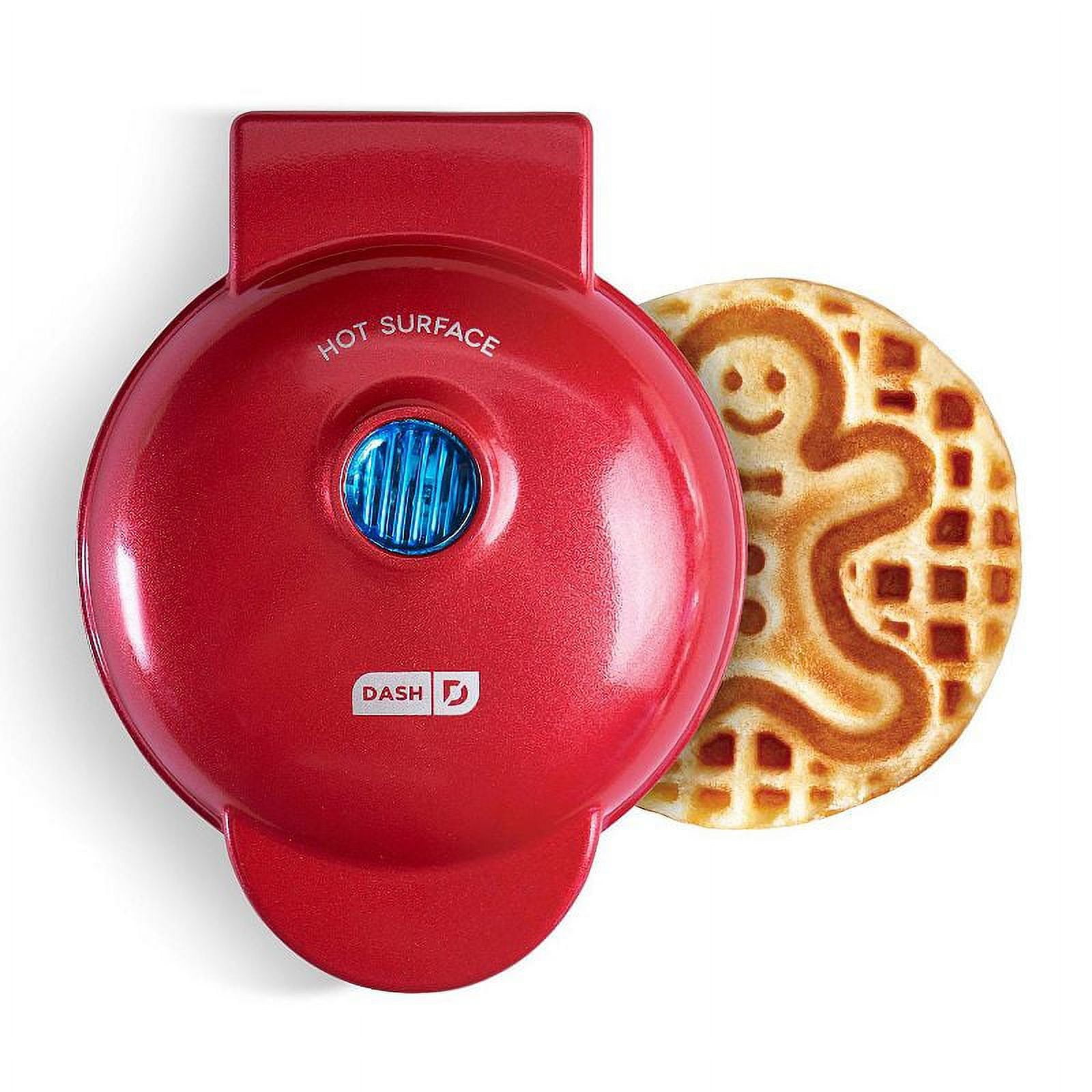 Gingerbread Man Mini Waffle Maker - Make this Christmas Special for Kids  with Cute 4 Inch Waffler Iron, Electric Non Stick Breakfast Appliance for