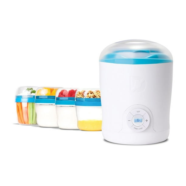 Dash Greek Yogurt Maker, White and BlueTrim
