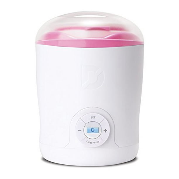 Dash Greek Yogurt Maker, White and Pink Trim