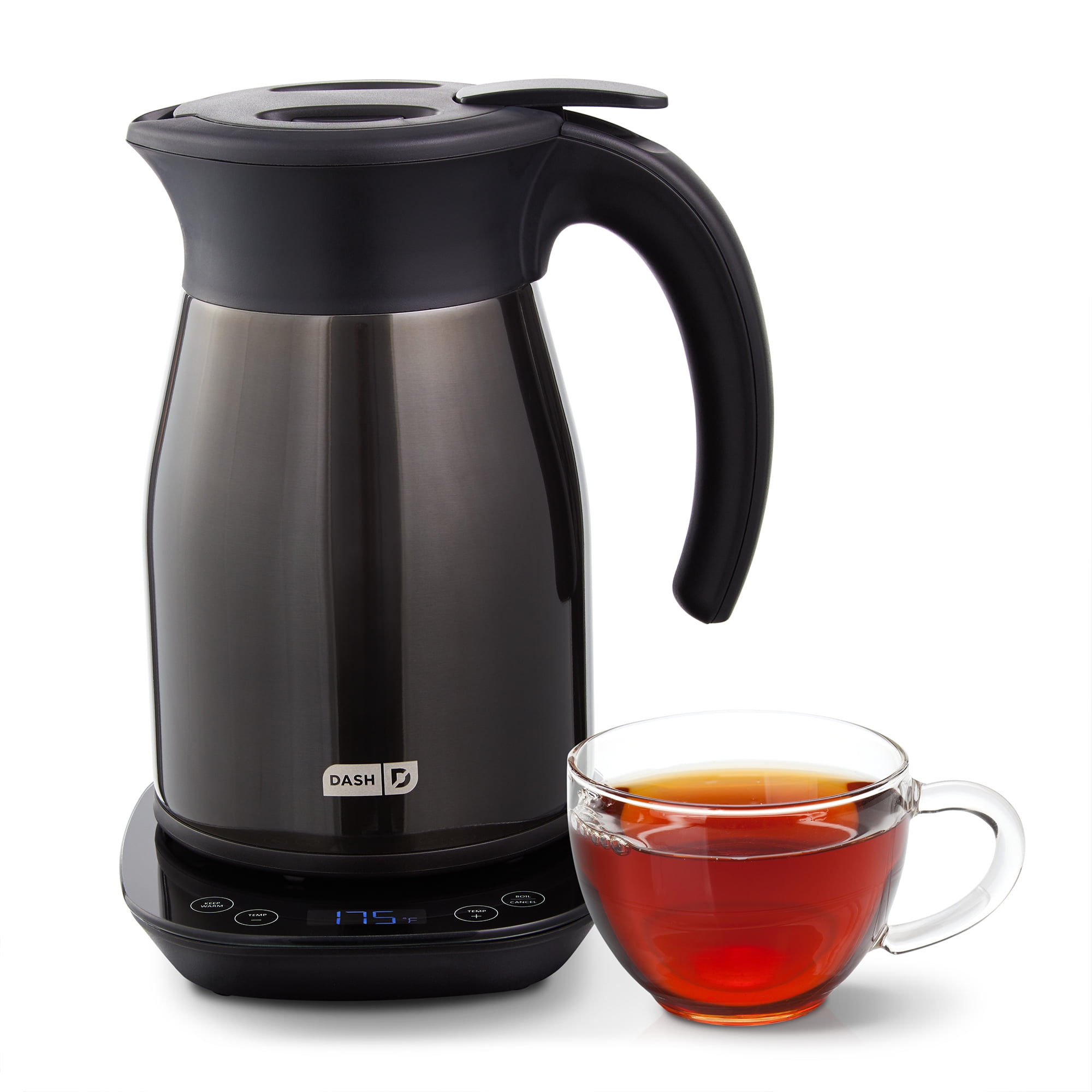 Brentwood Cordless Digital Glass Electric Kettle with 6 Precise