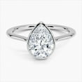 thumbnail image 1 of Dash Jewel 1.8 Ct Pear Cut Diamond Rings for Her - 14K White Gold Plated Rings - Engagement Wedding Prong Setting Band for Women's - Engagement Wedding Bezel Set Rings - Party Wear Diamond Ring, 1 of 6