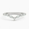 thumbnail image 1 of Dash Jewel 1.9 Ct Marquise Cut Diamond Rings - 14K White Gold Over Rings - Chevron Engagement Diamond Band for Her - V Shape Wedding Proposal Rings for Girlfriend - Anniversary Gifts for Couples, 1 of 7