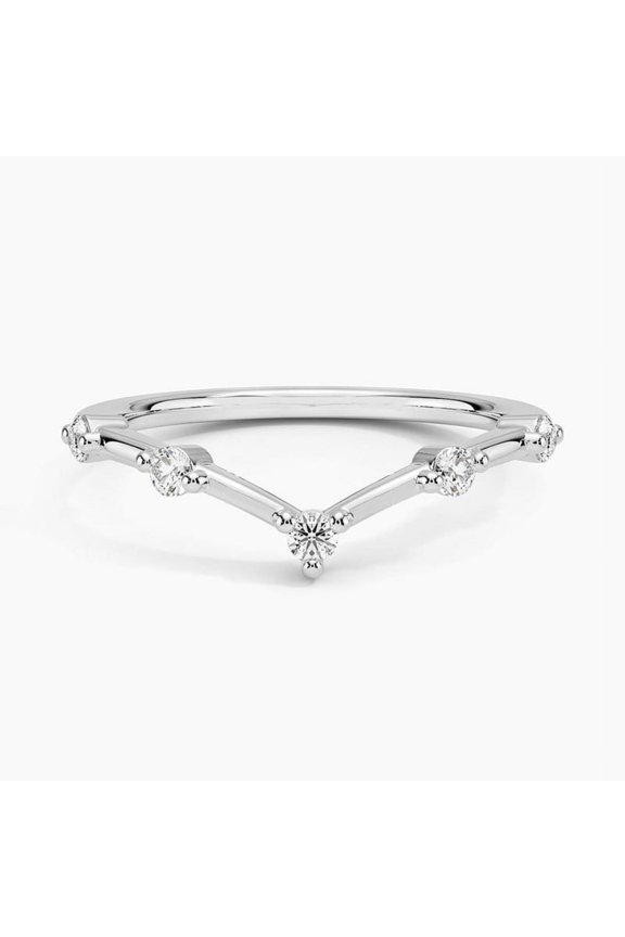 1 Ct Round Cut Brilliant Causal Stacking Diamond Ring - 14k White Gold Over Anniversary Rings On Clearance - Stackable Rings - Daily Wear Fine Jewelry - Anniversary Gifts for Women's