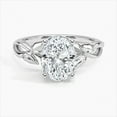thumbnail image 1 of Dash Jewel 14K White Gold Over Rings - 1.9 Ct Oval Cut Diamond Rings - Split Shank Multi Stone Wedding Diamond Rings for Her - Anniversary Gifts Clearance Rings - Wedding Jewelry Women's Gifts, 1 of 6