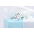 thumbnail image 1 of Dash Jewel 14K White Gold Plated 2.1 Ct Round Cut Diamond Wedding Ring - Stunning Solitaire Style - Ideal Engagement Wedding Ring for Women - A Timeless Piece to Cherish and Celebrate Forever, 1 of 3
