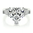 thumbnail image 1 of Dash Jewel 14K White Gold Plated 2.4 Ct Radiant Cut Diamond Engagement Ring - Lab-Created Diamond Ring - Women's Elegant Jewelry - Stunning Proposal Ring - Ideal for Special Occasions and Gifting, 1 of 3