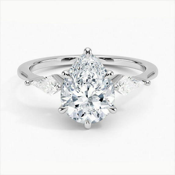 Dash Jewel 2.2 Ct Radiant Cut Diamond Solitaire Rings for Her - 14K White Gold Plated Solitaire Rings - Christmas Gifts for Her - Valentine Proposal Rings - Daily Wear Diamond Rings for Women's