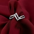 thumbnail image 1 of Dash Jewel 14k White Gold Plated Wedding Ring - 1 Ct Round Cut VVS1/D Lab Created Simulated Diamond Women's Engagement Ring - Simple Zikzak Wedding Ring - A Perfect Gift for Her Special Day, 1 of 3