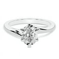thumbnail image 1 of Dash Jewel 2.1 Ct Oval Cut Lab Created Diamond Anniversary Ring for Women's - 14k White Gold Over Ring - Wedding Anniversary Gifts - Graduation Gifts for Her - Solitaire Brides Forever Ring, 1 of 7