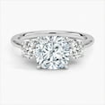 thumbnail image 1 of Dash Jewel 2.2 Ct Cushion Cut Diamond Rings - 14K White Gold Over Ring - Engagement Prong Setting Ring for Women's - Stackable Diamond Rings On Clearance - Wedding Proposal Rings for Girlfriend, 1 of 6