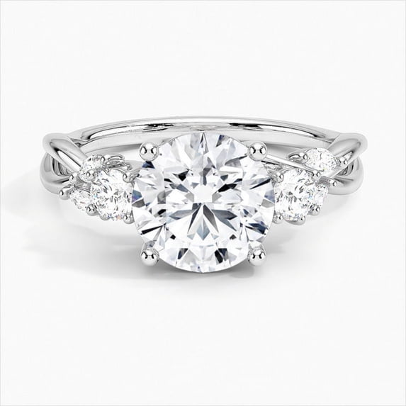 Dash Jewel 2.2 Ct Radiant Cut Diamond Solitaire Rings for Her - 14K White Gold Plated Solitaire Rings - Christmas Gifts for Her - Valentine Proposal Rings - Daily Wear Diamond Rings for Women's