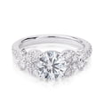 thumbnail image 1 of Dash Jewel Brilliant 1.7 Ct Round Cut Diamond Rings - 14K White Gold Plated Ring -Modern Solitaire Engagement Wedding Ring - Gorgeous Design Ring for Gifts - White Diamond Rings On Clearance, 1 of 6