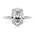 thumbnail image 1 of Dash Jewel Elegant 1.8 Ct Round Cut Diamond Engagement Ring - Lab-Created Simulated Diamond 14K White Gold Plated - Beautiful Women's Ring - Ideal for Wedding- Anniversary- and Romantic Gifting, 1 of 3