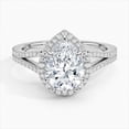 thumbnail image 1 of Dash Jewel Engagement Wedding 14K White Gold Over Rings for Her - 2.50 Ct Pear Cut Anniversary Rings - Proposal Rings for Women's - Wedding Jewellery For Bridesmaids Silver - Gifts for Women's, 1 of 6
